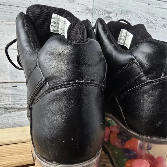 YRU Qloud 2091 High Platform Boots Black Clear Size 7 - Picture 8 of 12